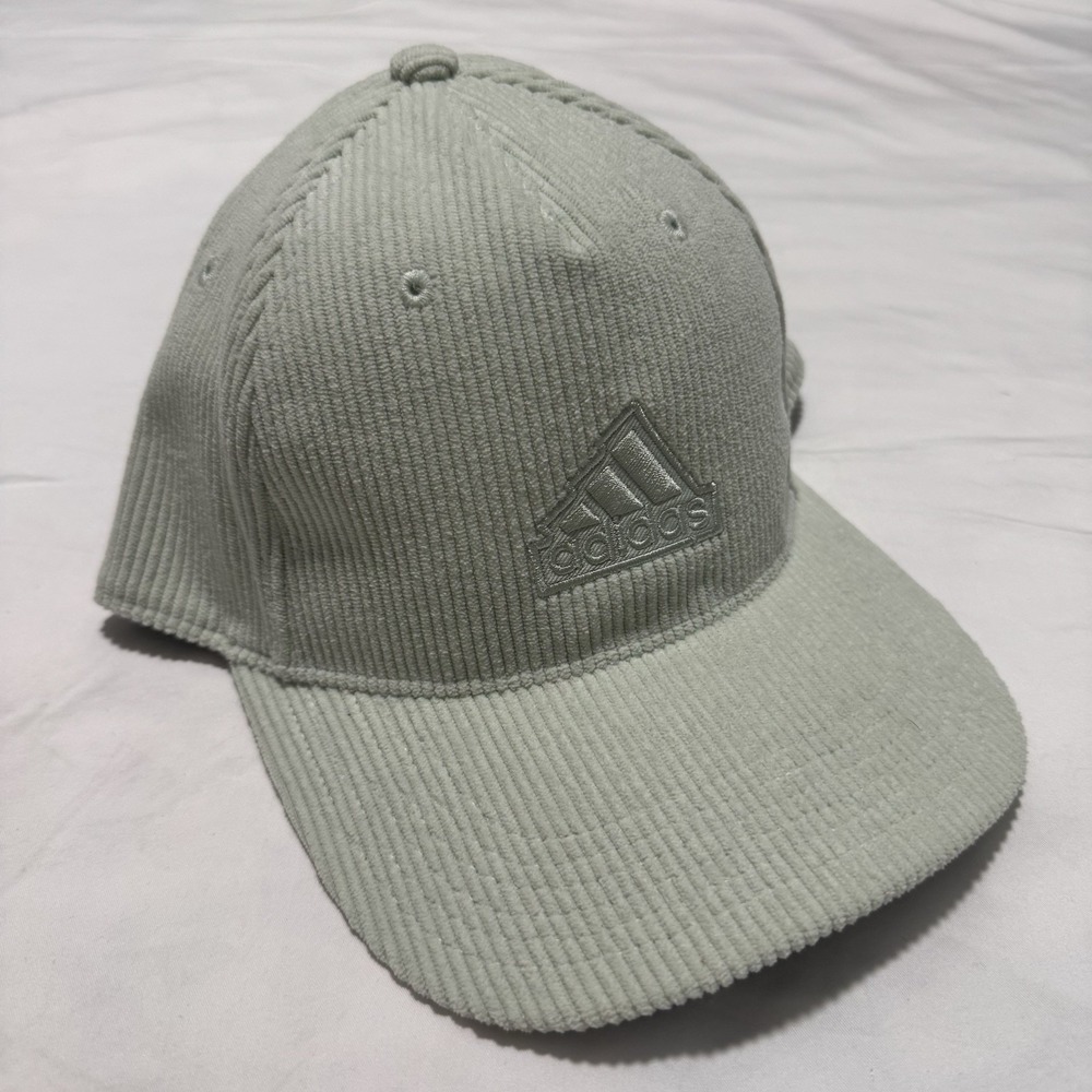 Adidas Aeroready Snapback Hat Premium Corduroy Linen Green Mens OSFM New